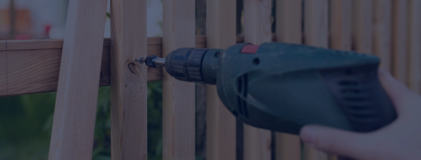 wood fence installation